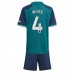 Arsenal Benjamin White #4 Babykleding Derde Shirt Kinderen 2023-24 Korte Mouwen (+ korte broeken)